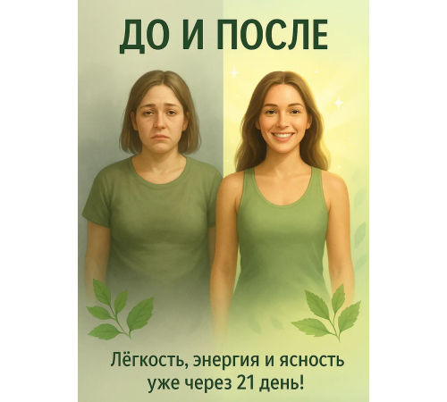 Valverbe BIO очищающий фиточай 21 день Италия органический детокс чай