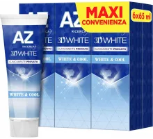 Набор зубных паст AZ Ricerca 3D White White & Cool, 6 × 65 мл