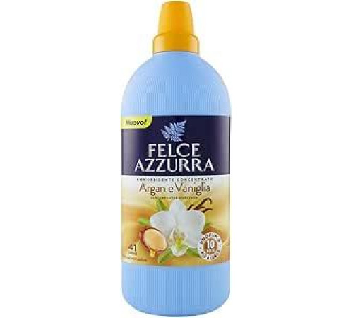 Felce Azzurra — Концентрированный кондиционер для белья «Аргана и ваниль», чувственный аромат, мягкая одежда — 41 стирка — 1000 мл