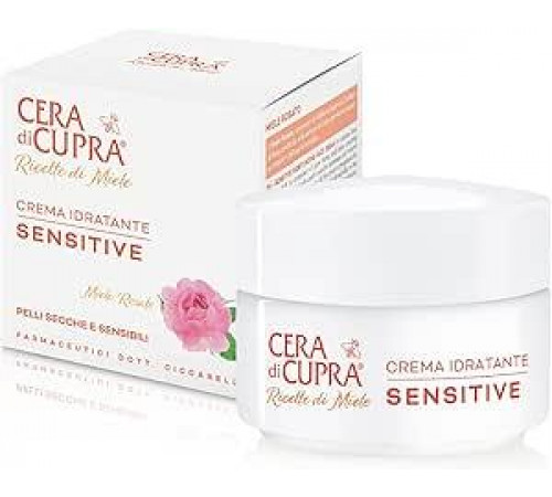 Cera di Cupra, Увлажняющий крем для чувствительной кожи, восстанавливает оптимальное увлажнение, ультракомфортное действие, питает сухую и чувствительную кожу, производство Италия, дерматологически протестировано, банка 50 мл