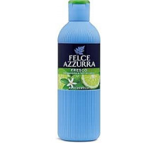 Felce Azzurra - Гель для тела с ароматом свежего бергамота, очищающая пена для ванны, нежное увлажнение для нежной кожи, экзотические нотки кокоса и корицы, дерматологически протестированная душевая кабина, 650 мл