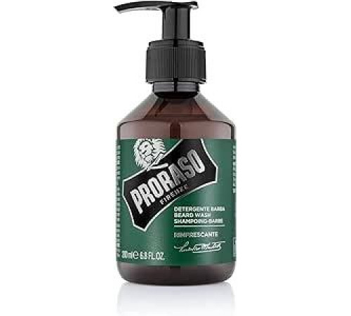 Proraso Refreshing Beard Cleaner, 200 мл, очищающий шампунь для мужчин с очищающим действием для ухода за бородой, производство Италия