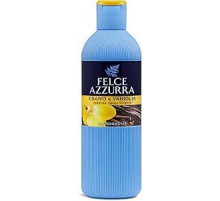 Felce Azzurra - Гель для душа с ароматом ванили и черного дерева, увлажняющая нежная очищающая пена для ванны для нежной кожи со свежими нотками бергамота, дерматологически протестированная душевая кабина, 650 мл