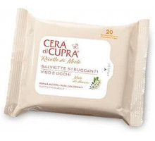 Cera di Cupra, Салфетки для снятия макияжа, предназначены для легкого удаления макияжа и загрязнений с лица и глаз, 100% натуральная ткань, биоразлагаемые, сделано в Италии, упаковка из 20 шт.
