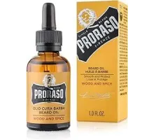 Proraso Wood and Spice Beard Care Oil, 30 мл, мужское масло для бороды со смягчающим и питательным эффектом, масло для густой и длинной бороды, производство Италия