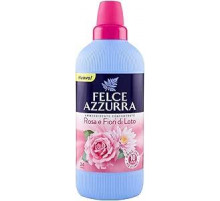 Кондиционер для белья Felce Azzurra, концентрированный цвет розы и лотоса, свежий аромат, мягкая одежда — 24 стирки, светло-голубой, 600 мл