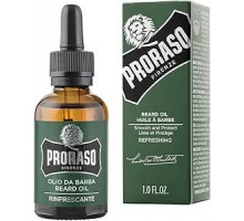 Proraso Refreshing Beard Oil, 30 мл, питательное масло для бороды со свежим и бальзамическим ароматом, идеальное для длинной бороды, производство Италия.