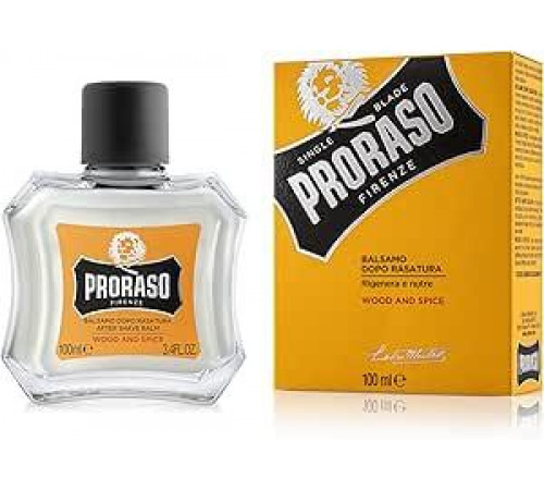 Proraso Wood and Spice After Shave Balm, 100 мл, мужской бальзам после бритья с ароматом мягкости и удобства расчесывания, производство Италия