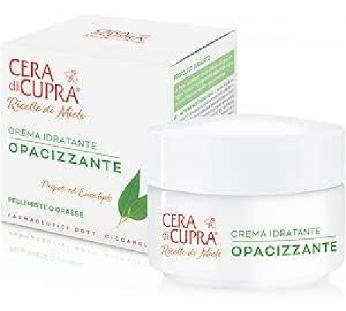 Cera di Cupra, Увлажняющий матирующий крем, свежий и легкий крем, обеспечивает необходимый уровень увлажнения кожи, производство Италия, дерматологически протестировано, банка 50 мл