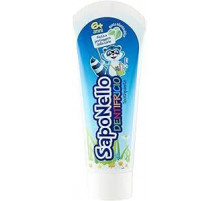 SapoNello - Зубная паста с фтором для детей со вкусом апельсина и сладкой мяты, 75 мл