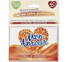 Mon Amour - Сумка с ароматом золота и арганы, освежитель воздуха для небольших комнат, гардероба, ящиков и пофуматора-сушилки, освежитель воздуха (парфюм на 40 дней) Натуральные подвесные ароматы 12 г