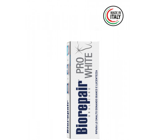 Зубная паста Biorepair Pro White Восстанавливает естественную белизну вашей улыбки 75 мл.