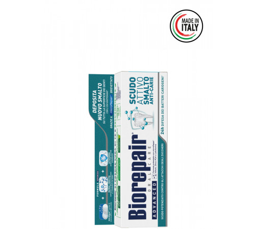 Зубная паста Biorepair Active Shield Активная защита от кариеса 75 мл.