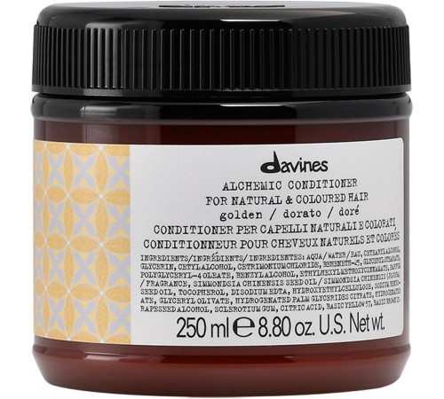 Davines ALCHEMIC Кондиционер Golden - Крем condizionante colorata - 250 ml