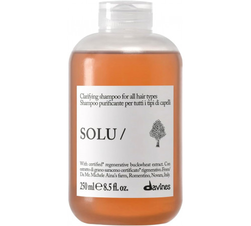 Davines SOLU Шампунь - Purificante для tutti i tipi di волос - 250 ml