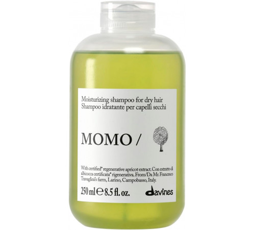 Davines MOMO Шампунь - Шампунь idratante для волос secchi - 250 ml | Очищающее средство delicato