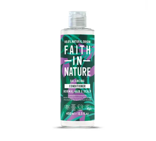 Балансирующий кондиционер Faith in Nature с лавандой и герани специально разработан для нормальных волос и кожи головы
