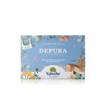 Valverbe BIO Depura — органический фиточай с одуванчиком, крапивой и зелёным чаем, 20 пакетиков