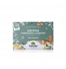 Valverbe BIO Detox Carciofo e Limone — органический детокс-чай с артишоком и лимоном, 20 пакетиков