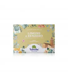 Valverbe BIO Limone e Zenzero — органический чай с лимоном и имбирём для пищеварения, 20 пакетиков