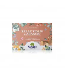 Valverbe BIO Relax — органический чай с липой и апельсином для расслабления, 20 пакетиков