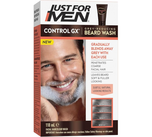 Just For Men Шампунь для бороды Control GX Beard Wash от седины